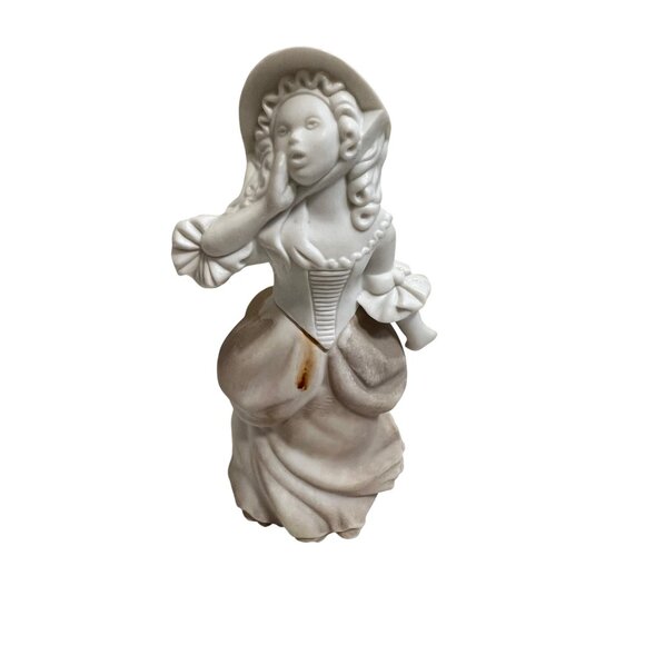 Avon Little Bo Peep Unforgettable Cologne Bottle Figurine  Vintage 2 Oz White Po - Picture 1 of 6